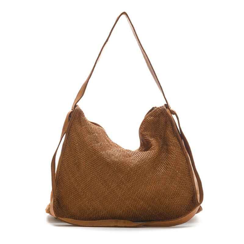 BZNA Bag Ruby cognac Italy Designer Damen Ledertasche Handtasche Schultertasche