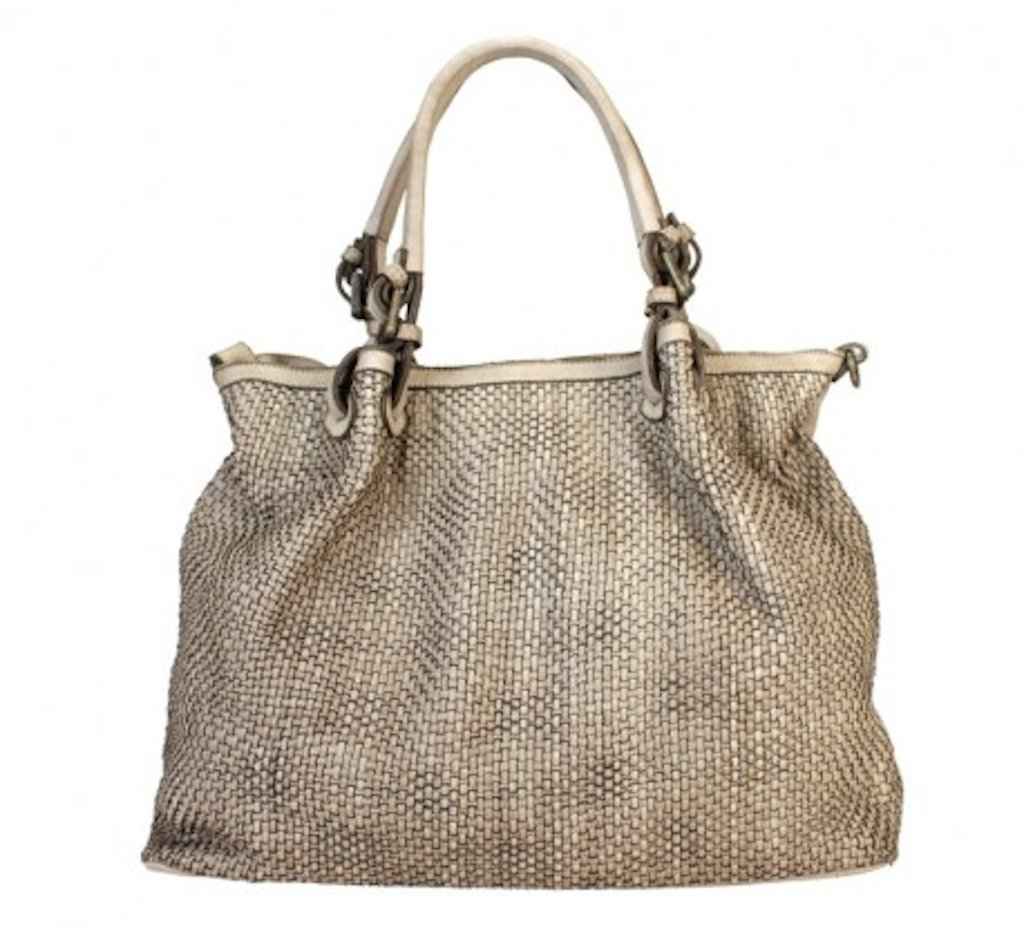 BZNA Bag Ruth Taupe Ledertasche Italy Designer Damen Handtasche Schultertasche