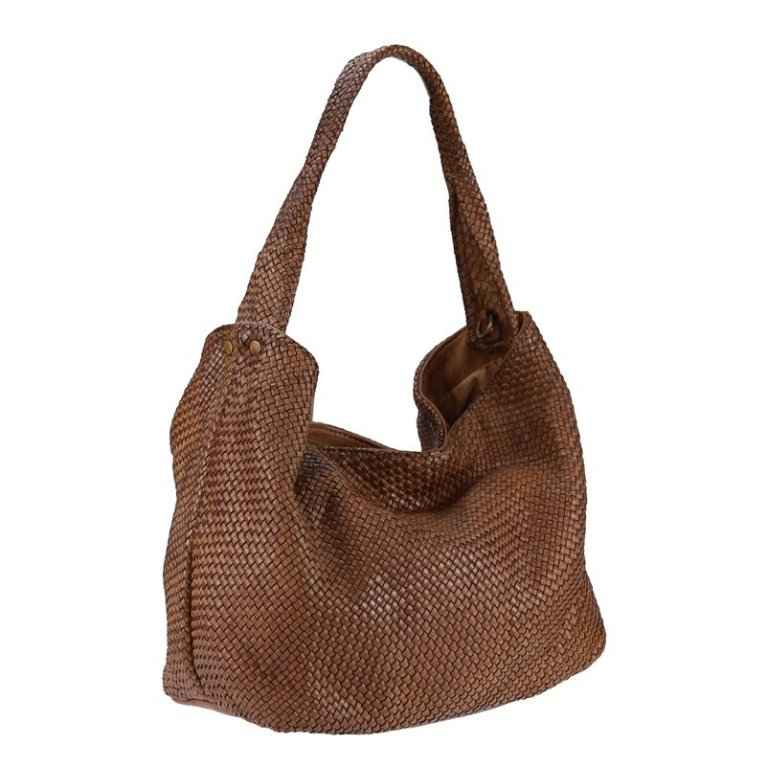BZNA Bag Sanja cognac Italy Designer Damen Handtasche Schultertasche Tasche