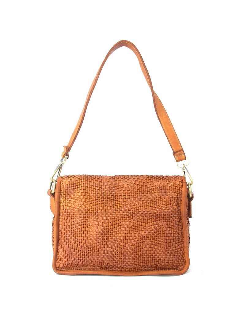 BZNA Bag Sil Taupe Umhängetasche Designer Clutch Ledertasche Schultertasche