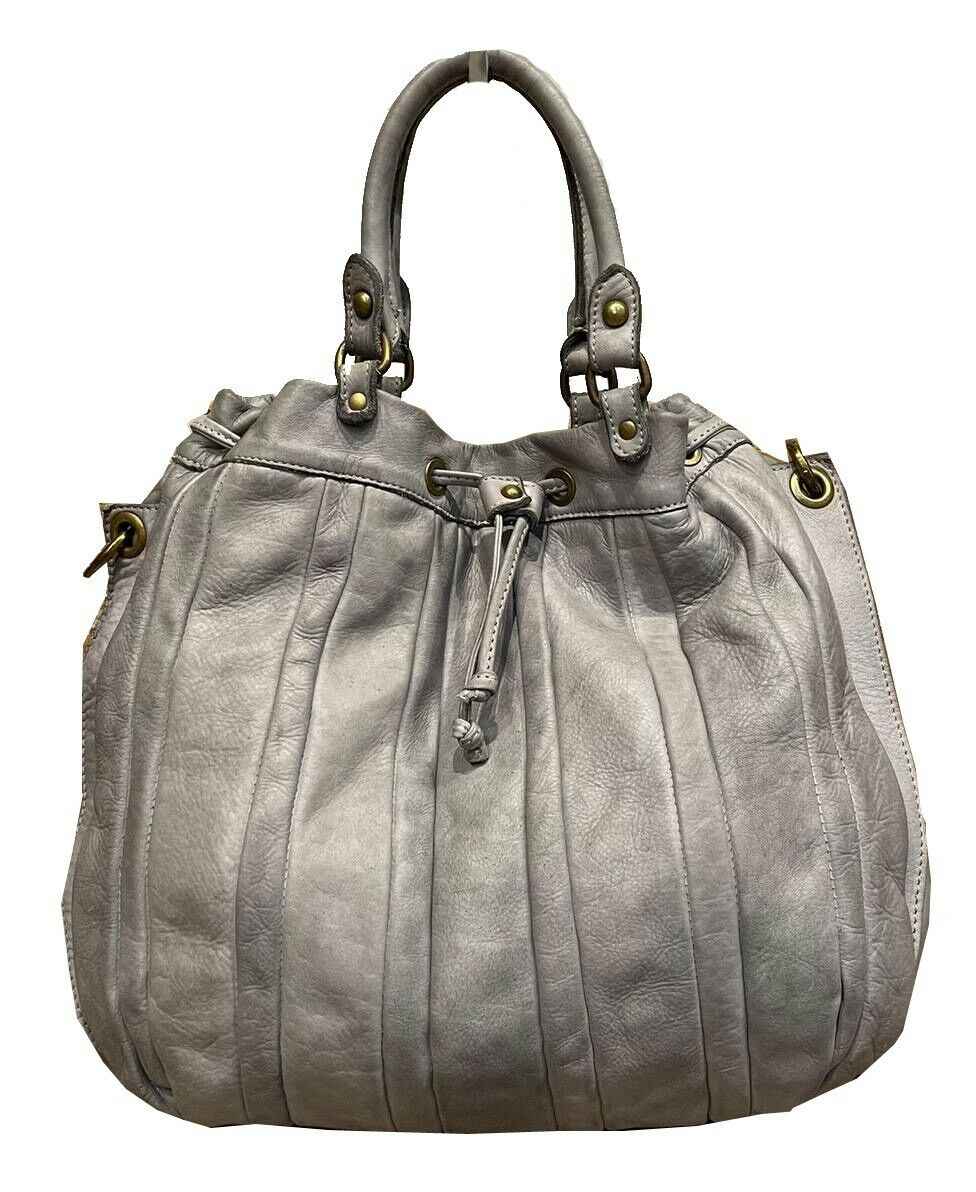 BZNA Bag Thora Grau Italy Designer Damen Handtasche Schultertasche Tasche