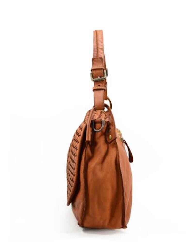 BZNA Bag Wini cognac italy Designer Leder Schulter Ledertasche Umhänge Tasche