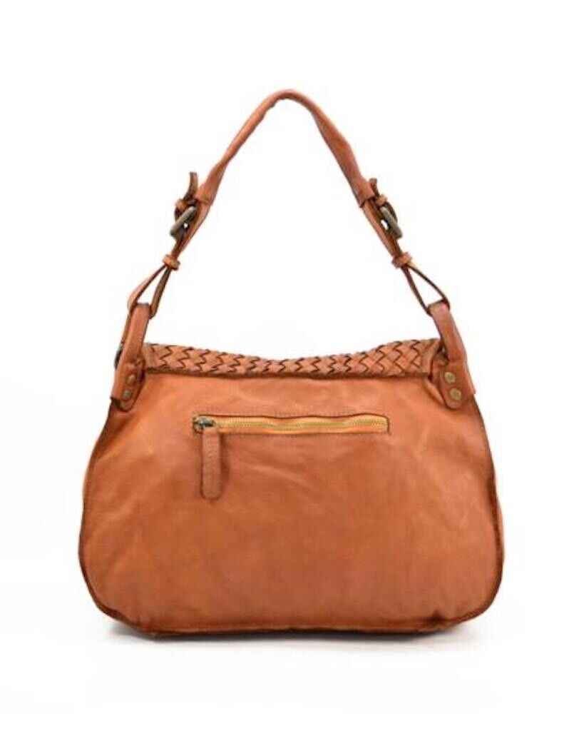 BZNA Bag Wini cognac italy Designer Leder Schulter Ledertasche Umhänge Tasche
