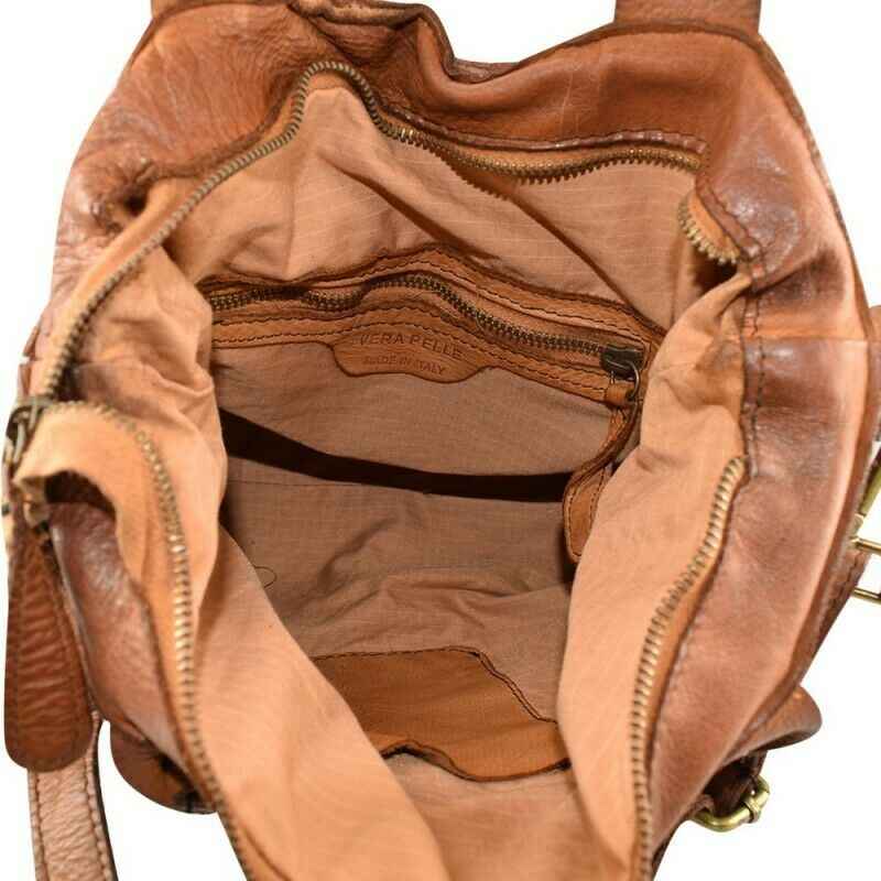 BZNA Bag Xenia Blau Italy Designer Damen Handtasche Tasche Leder Shopper