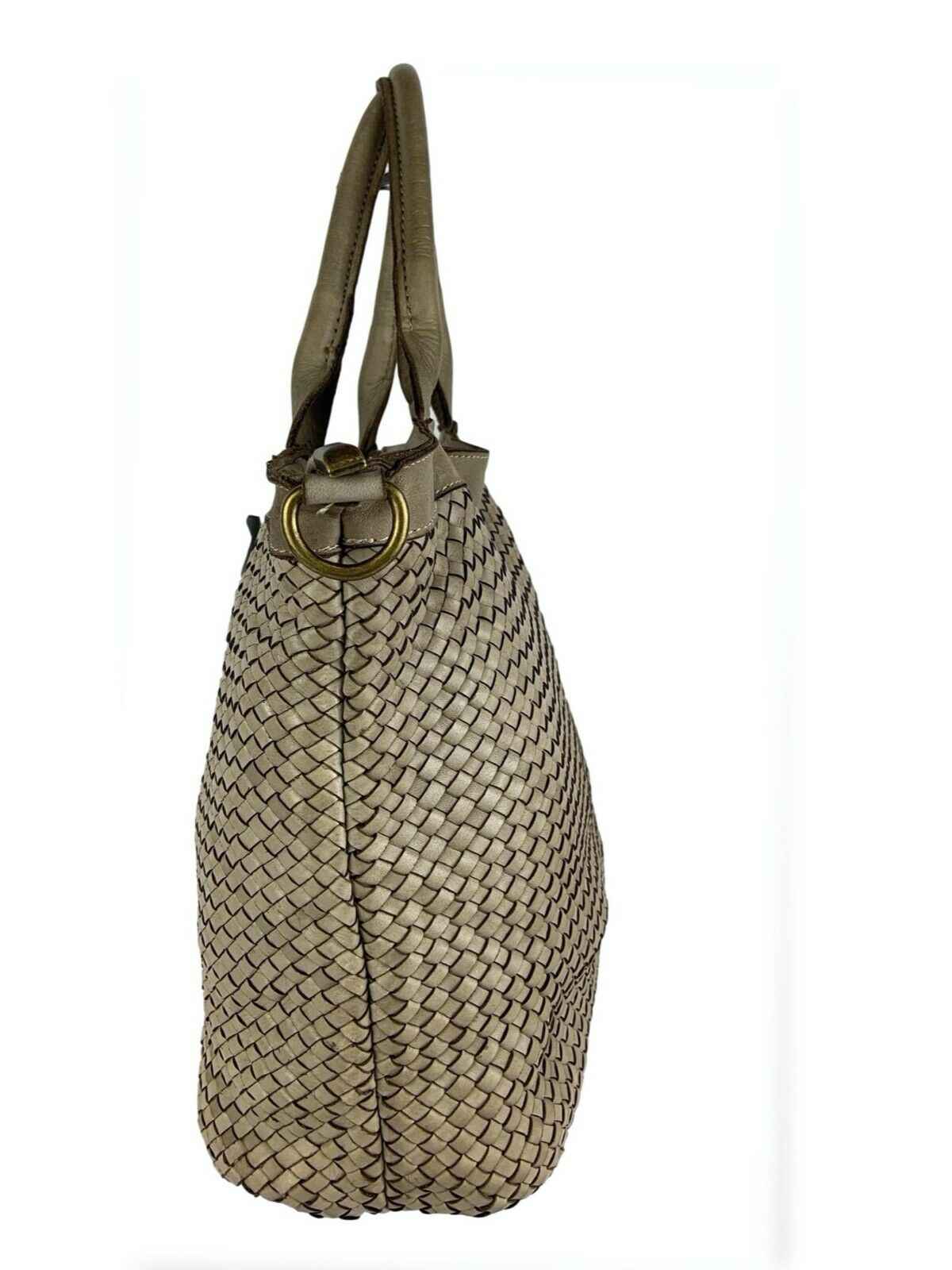 BZNA Bag Xenia Taupe Italy Designer Damen Handtasche Tasche Leder Shopper