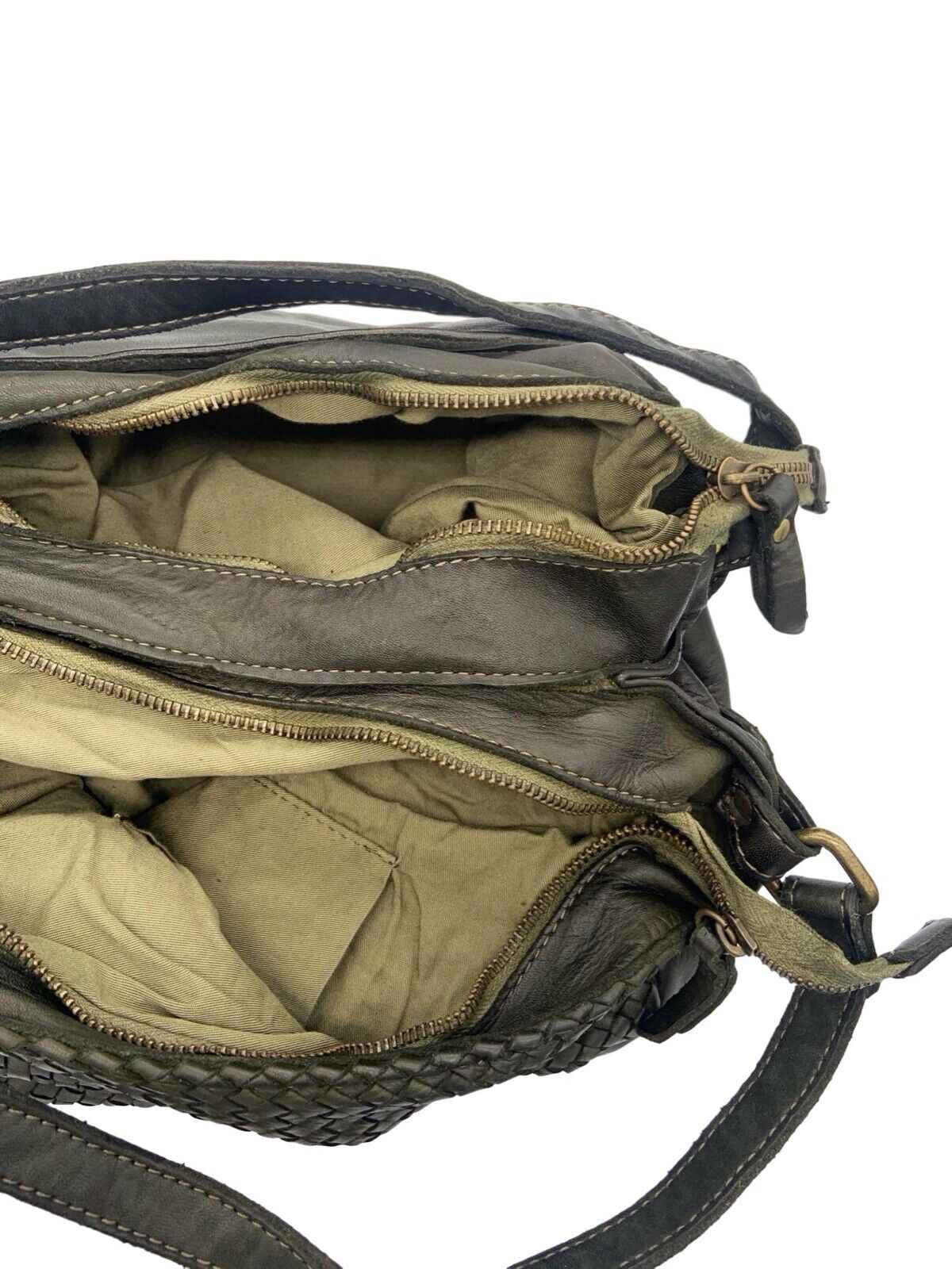 BZNA Bag Yuna Grün Italy Designer Damen Handtasche Schultertasche Tasche