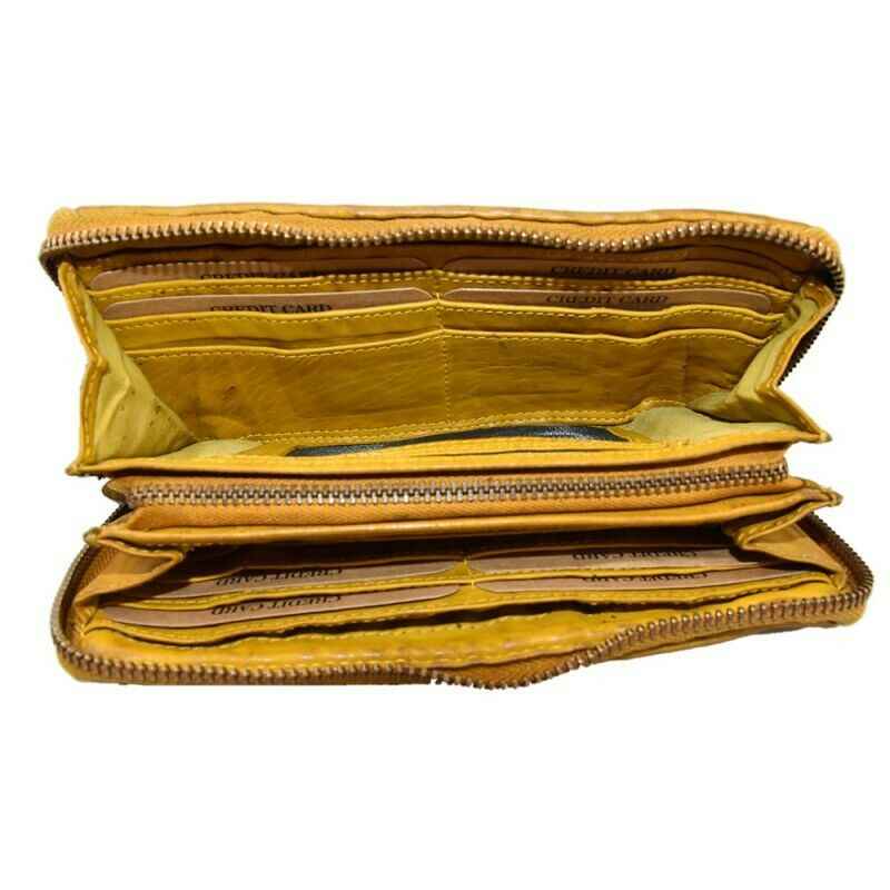 BZNA Berlin Daisy Schwarz  Wallet Leather Leder Portemonnaie Geldbörse Clutch