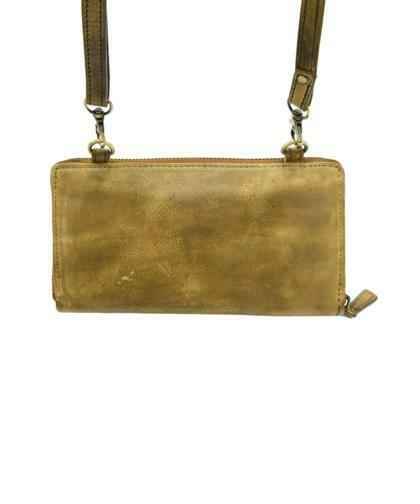 BZNA Berlin Dilan Cognac Wallet Leder Schulter Portemonnaie Geldbörse Clutch