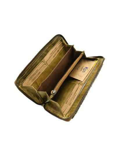 BZNA Berlin Dilan Cognac Wallet Leder Schulter Portemonnaie Geldbörse Clutch