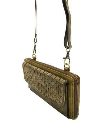 BZNA Berlin Dilan Rot Wallet Leder Schulter Portemonnaie Geldbörse Clutch - B Z N A