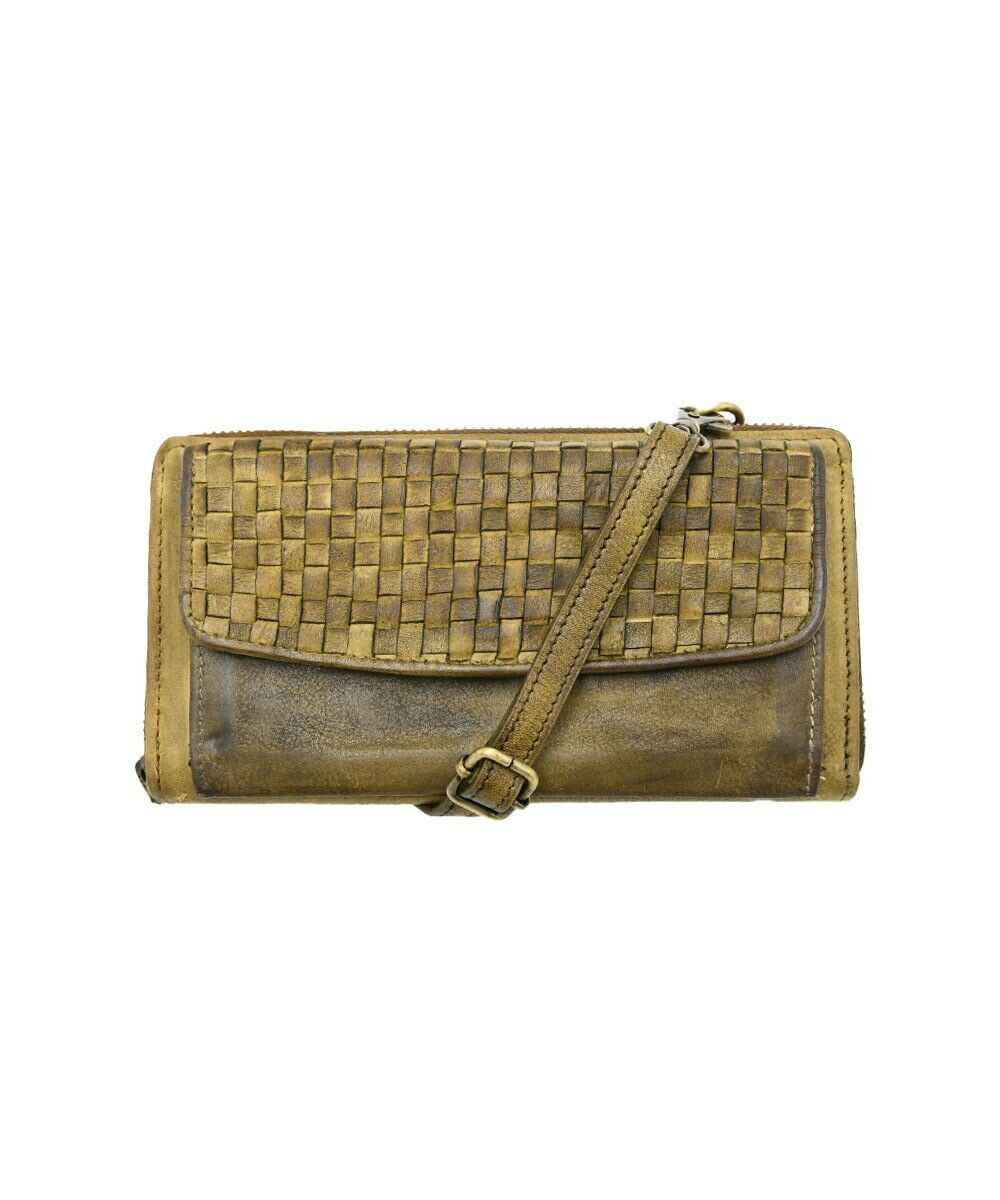BZNA Berlin Dilan Schwarz Wallet Leder Schulter Portemonnaie Geldbörse Clutch