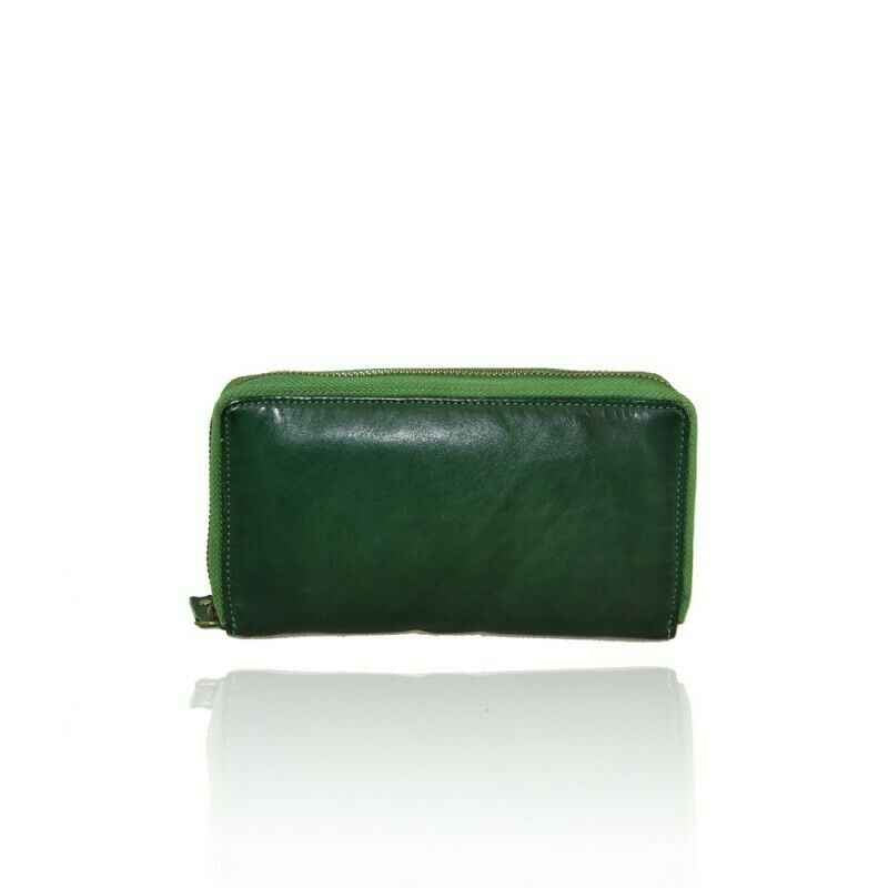 BZNA Berlin Filou Grün Wallet sheep Leather Leder Portemonnaie Geldbörse Neu
