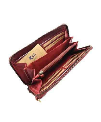 BZNA Berlin Hedda Cognac Wallet Leder Schulter Portemonnaie Geldbörse Clutch