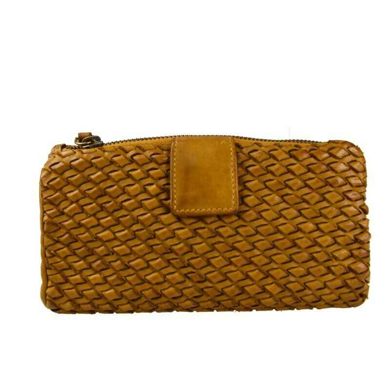 BZNA Berlin Karla Gelb Wallet Leather Leder Portemonnaie Geldbörse Clutch