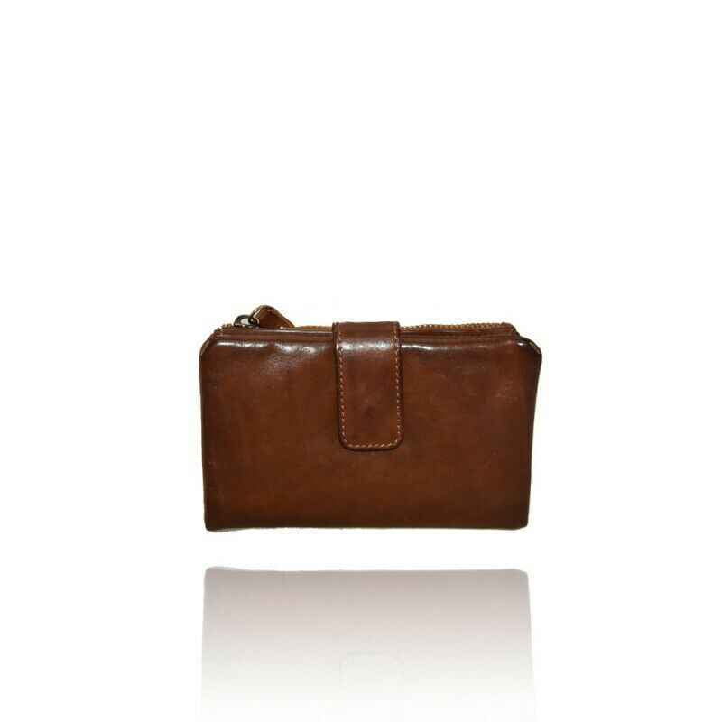 BZNA Berlin Lina Braun  Wallet Leather Leder Portemonnaie Geldbörse Clutch