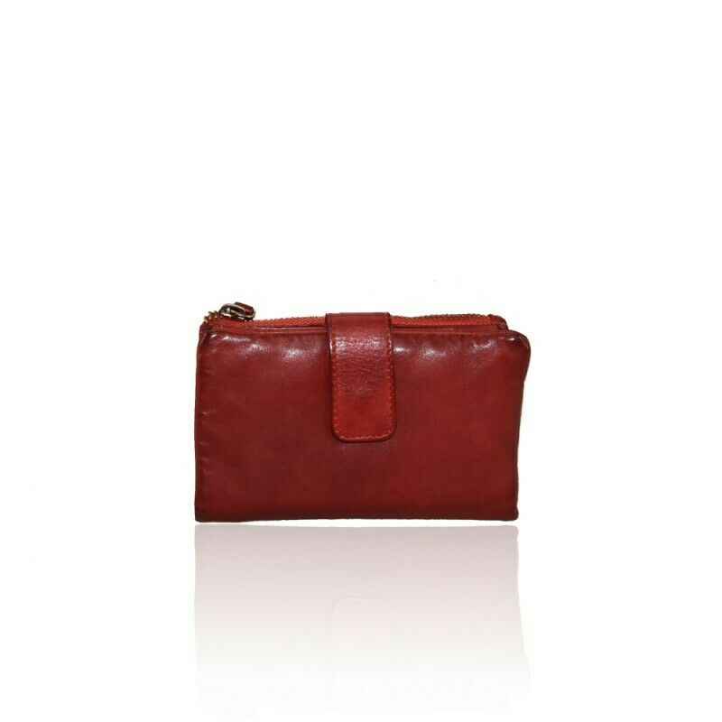 BZNA Berlin Lina Rot  Wallet Leather Leder Portemonnaie Geldbörse Clutch
