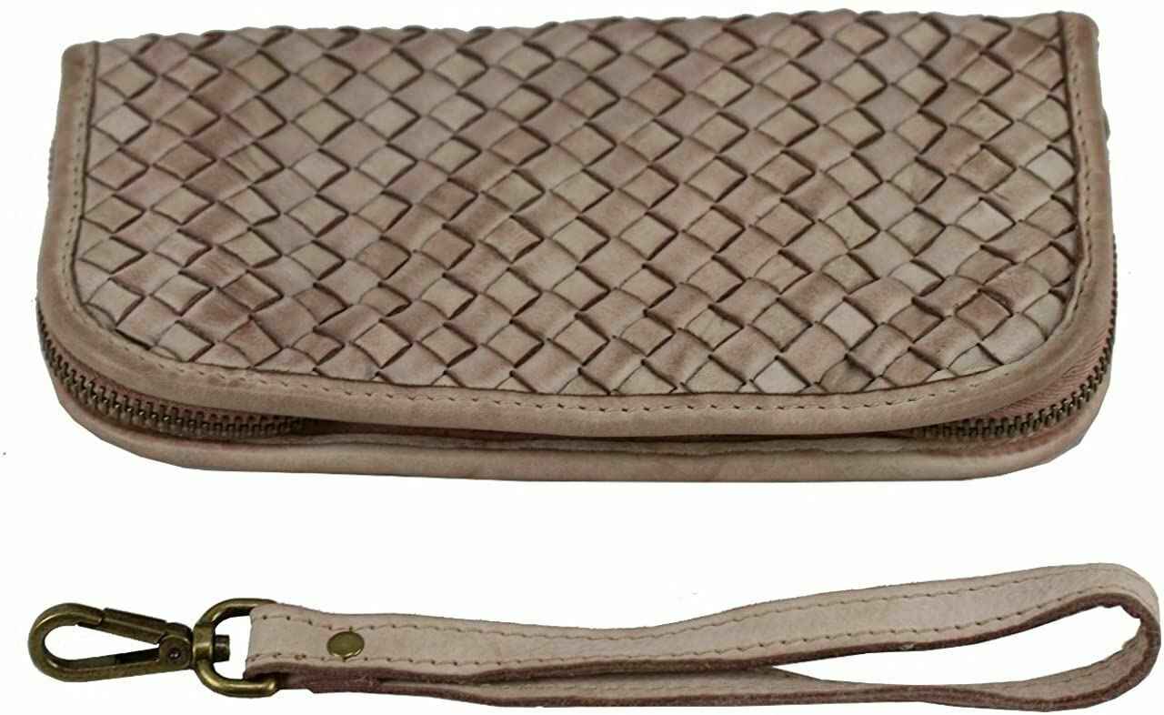 BZNA Berlin Mira Rosa Wallet Leather Leder Portemonnaie Geldbörse Clutch
