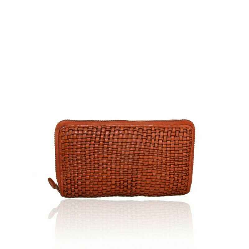 BZNA Berlin Naila Orange Wallet Leather Leder Portemonnaie Geldbörse Clutch