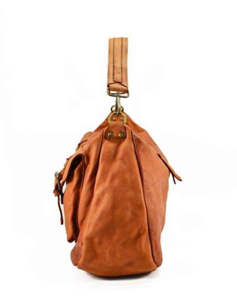 BZNA Bag April Schwarz Italy Designer Beutel Umhängetasche Damen Handtasche Leder
