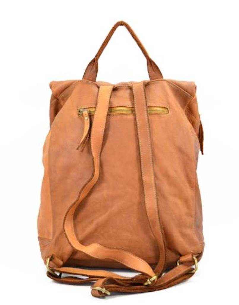 BZNA Bag Rinalto schwarz Italy Rucksack Backpacker Designer Tasche Handtasche Schultertasche Leder Damen Neu