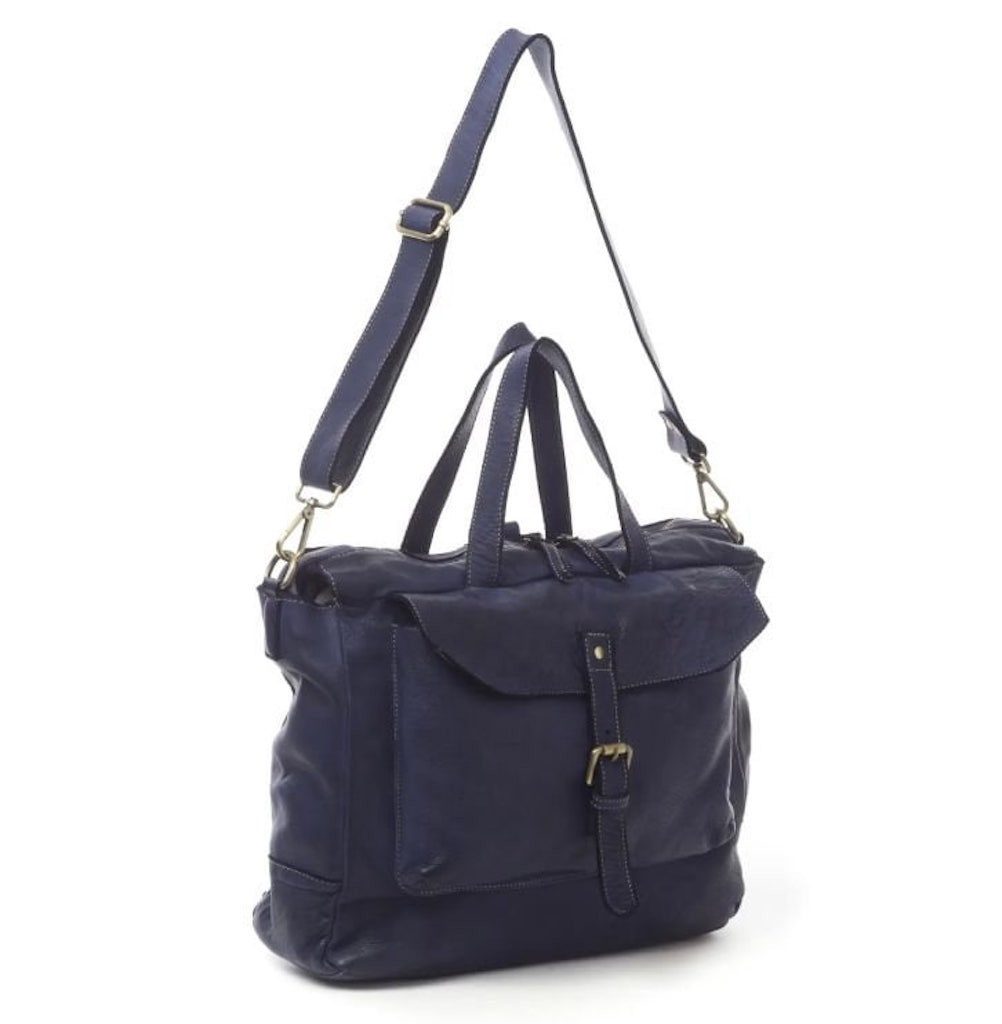 BZNA Bag Rucksack Smilla Blau Backpacker Designer Rucksack Damenhandtasche Schultertasche - B Z N A