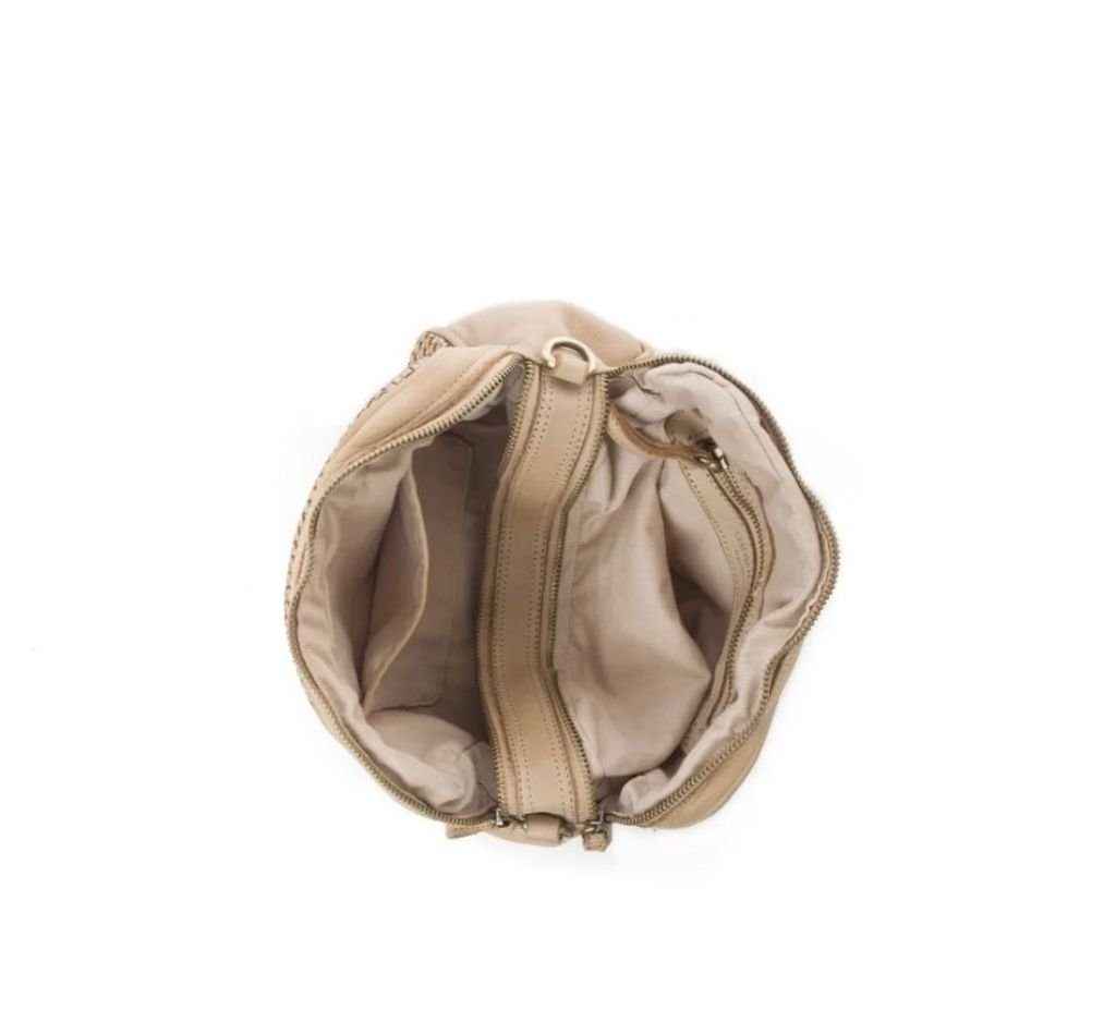 BZNA Bag Lucy Orange Italy Designer Clutch Braided Ledertasche Umhängetasche Damen Handtasche Schultertasche Tasche Leder Shopper Neu