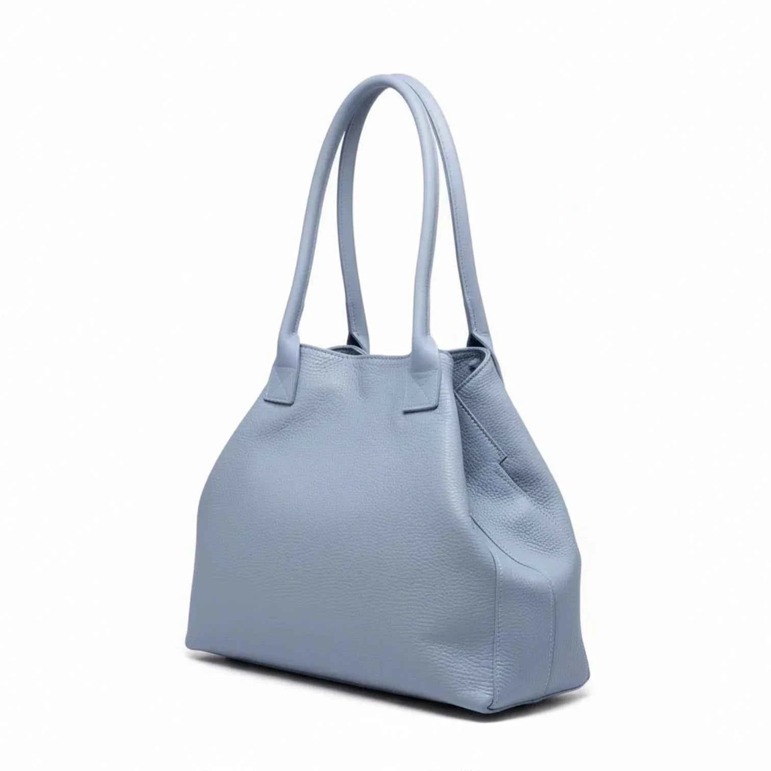 BZNA Bag Ladiva Himmelblau Leder Italy Damen Shopper Handtasche Schultertasche Tasche