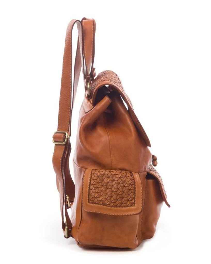 BZNA Bag Emely Braun Backpacker Designer Rucksack Damentasche Schultertasche