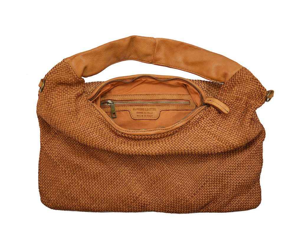 BZNA Bag Mattia Grün Italy Designer Damen Handtasche Schultertasche Tasche Leder Shopper Neu