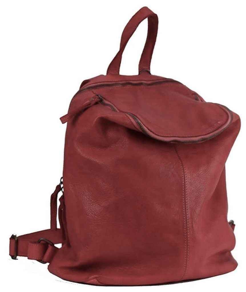 BZNA Bag Richie Bordeaux  Backpacker Designer Rucksack Damenhandtasche Tasche