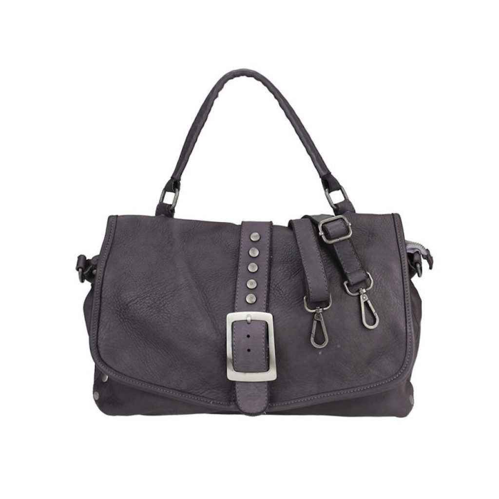 BZNA Bag Lamia Schwarz italy Designer Leder Schulter Ledertasche Umhängetasche
