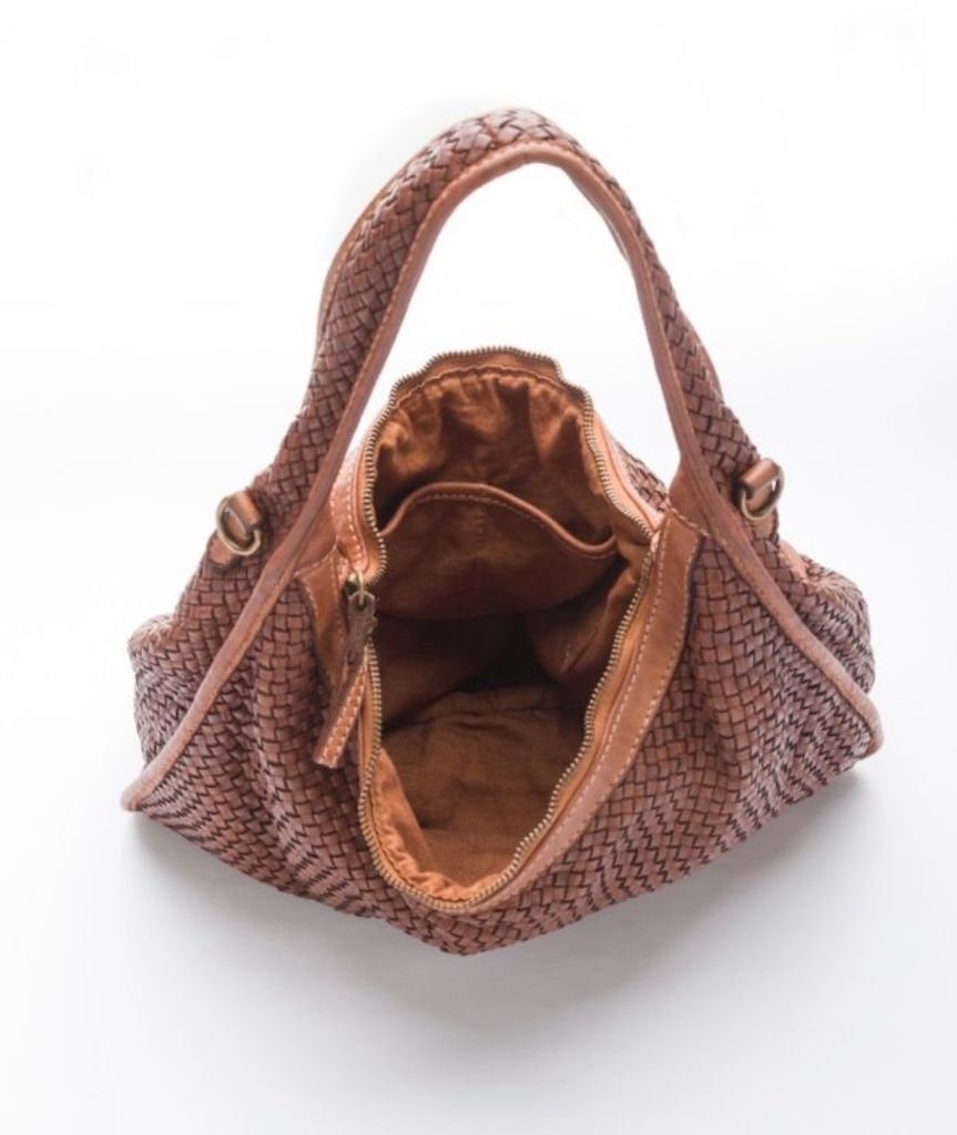 BZNA Bag Sanna Rose Italy Designer Damen Handtasche Schultertasche Tasche Leder - B Z N A
