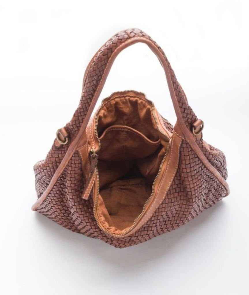 BZNA Bag Sanna Cognac Italy Designer Business Handtasche Schultertasche Tasche Leder