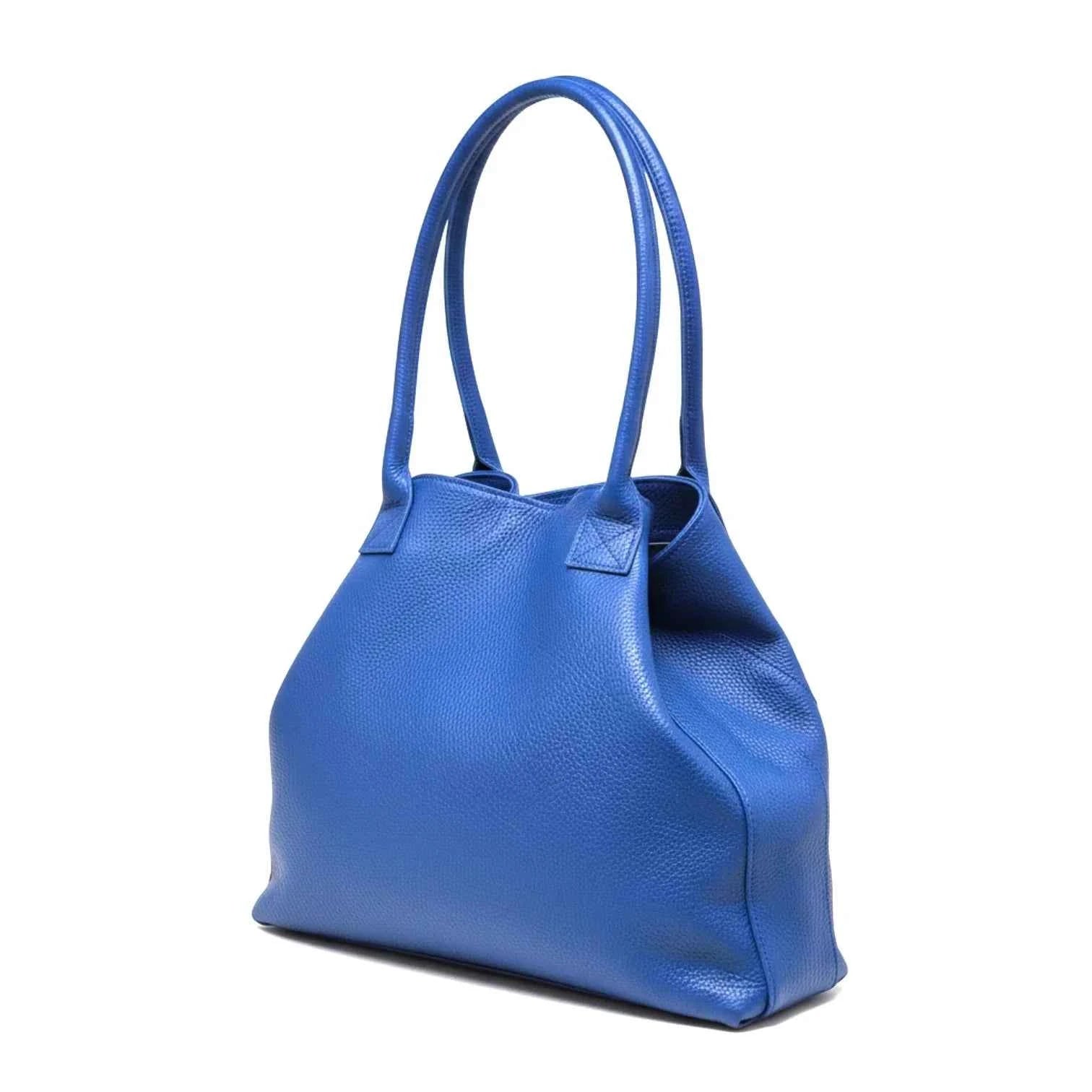 BZNA Bag Ladiva Blau Leder Italy Damen Shopper Handtasche Schultertasche Tasche