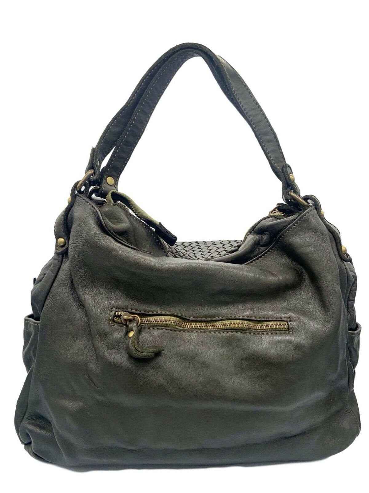 BZNA Bag Yuna Gelb Italy Designer Damen Handtasche Schultertasche Tasche