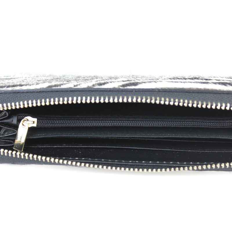 BZNA Berlin Fell Baya TIGRE Echtfell  Wallet Leather Leder Portemonnaie Geldbörse Clutch