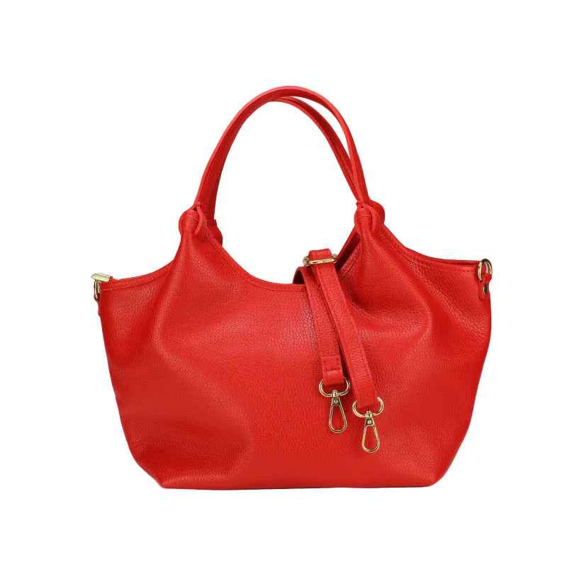 BZNA Bag Mette Rot Leder Italy Damen Shopper Handtasche Schultertasche Tasche