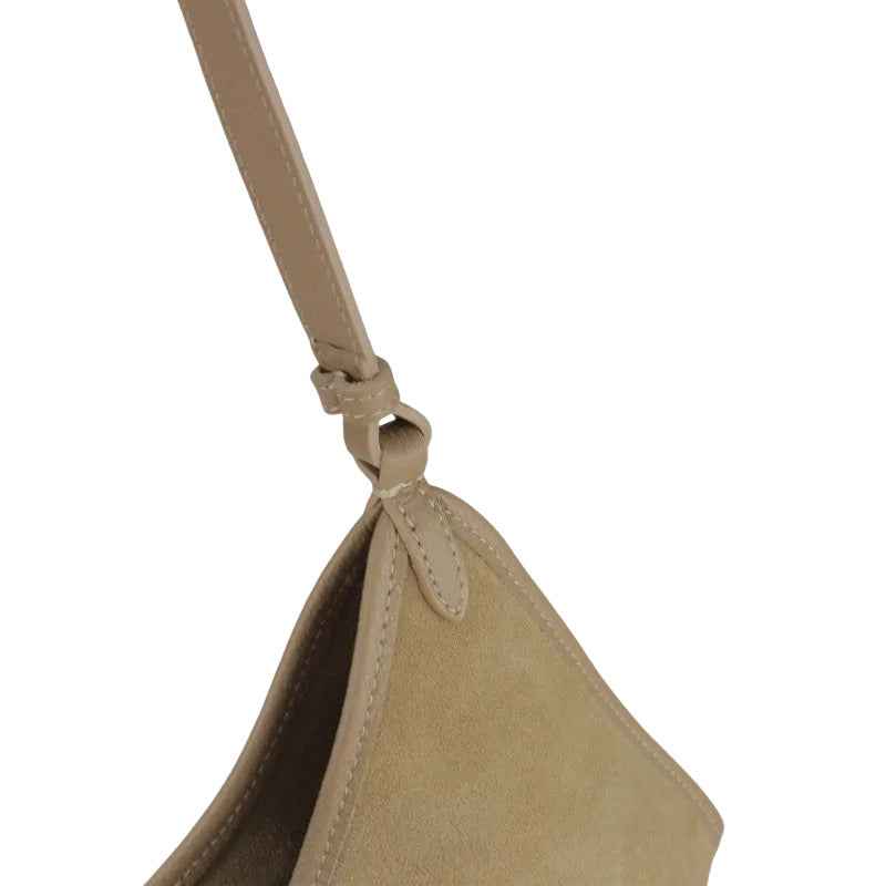 BZNA Bag Tanjia Marrone Wildleder Italy Damen Handtasche Schultertasche Tasche BZNA6033