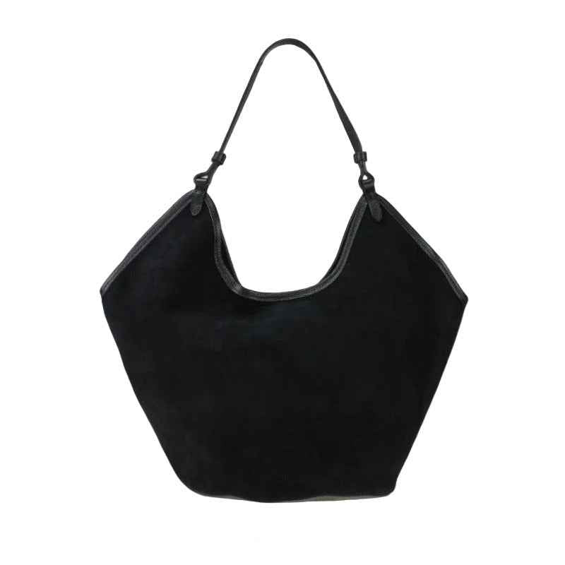 BZNA Bag Tanjia Schwarz Wildleder Italy Damen Handtasche Schultertasche Tasche BZNA6033