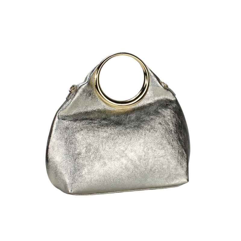 BZNA Bag Bronciana Oro Rosa Metalicca Leder Italy Damen  Handtasche Schultertasche Tasche