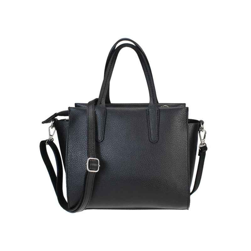 BZNA Bag Dara Schwarz Leder Italy Damen Handtasche Schultertasche Tasche