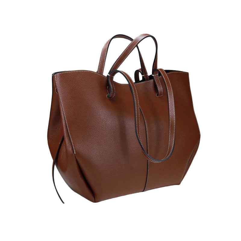 BZNA Bag Funny Moro Leder Italy Damen Shopper Handtasche Schultertasche Tasche