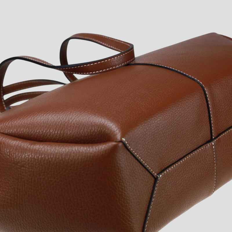 BZNA Bag Funny Moro Leder Italy Damen Shopper Handtasche Schultertasche Tasche