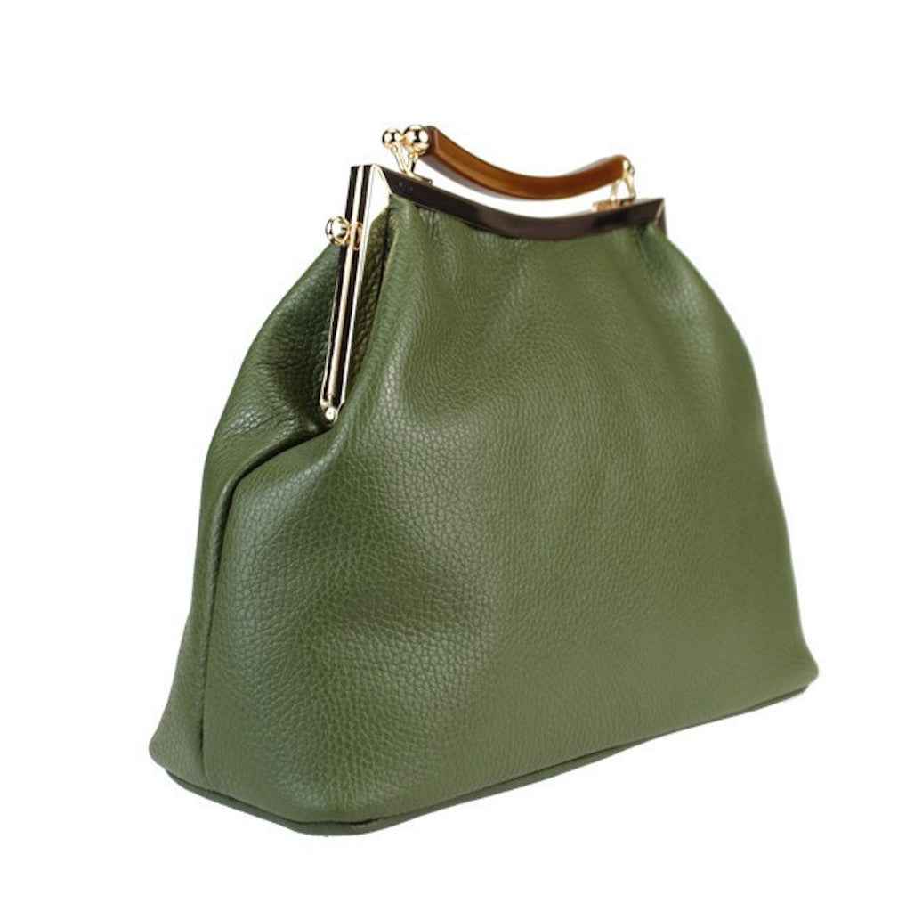 BZNA Bag Lunna Azzuro Leder Italy Damen Clutch Handtasche Schultertasche