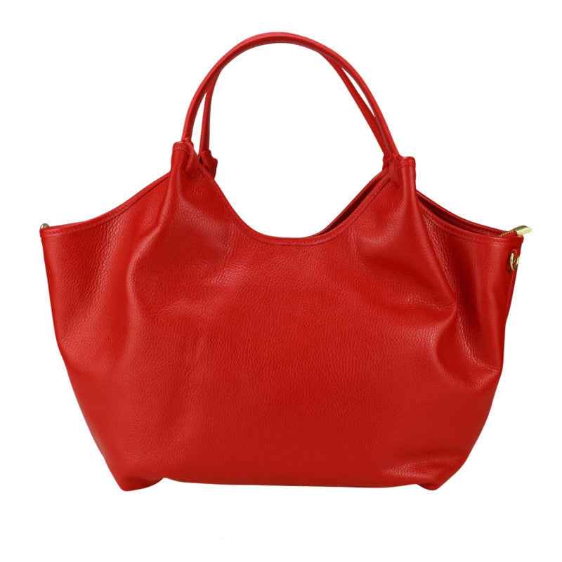 BZNA Bag Mette Rot Leder Italy Damen Shopper Handtasche Schultertasche Tasche