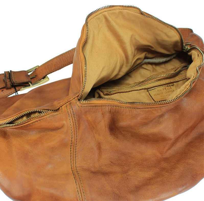 BZNA Bag Luigi Beige Italy Designer Gürteltasche Bauchtasche Fanny Bag Umhängetasche Schultertasche Tasche Leder Shopper Neu