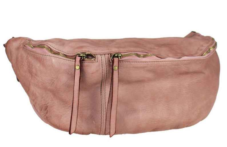 BZNA Bag Luigi Rosa Italy Designer Gürteltasche Bauchtasche Fanny Bag Umhängetasche Schultertasche Tasche Leder Shopper Neu