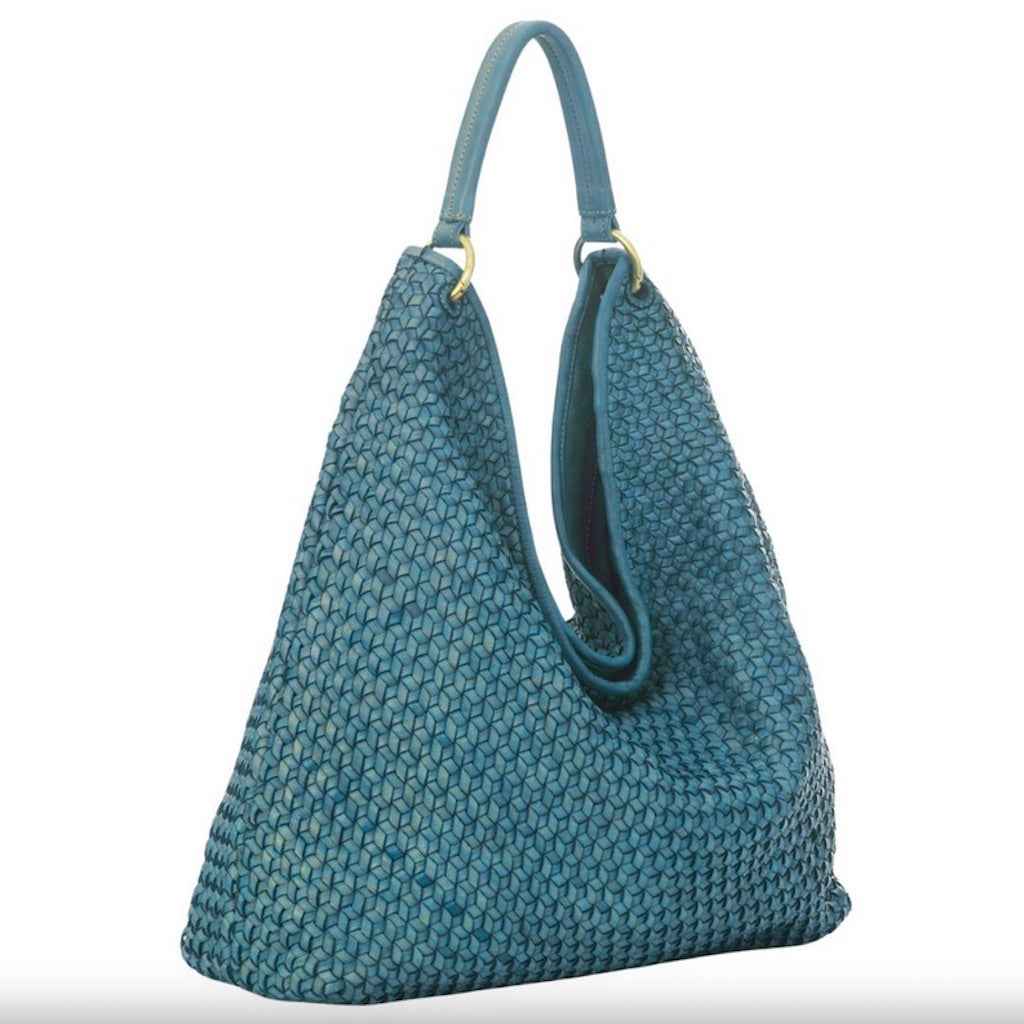 BZNA Bag Sanja Petrol Italy Designer Damen Handtasche Schultertasche Tasche
