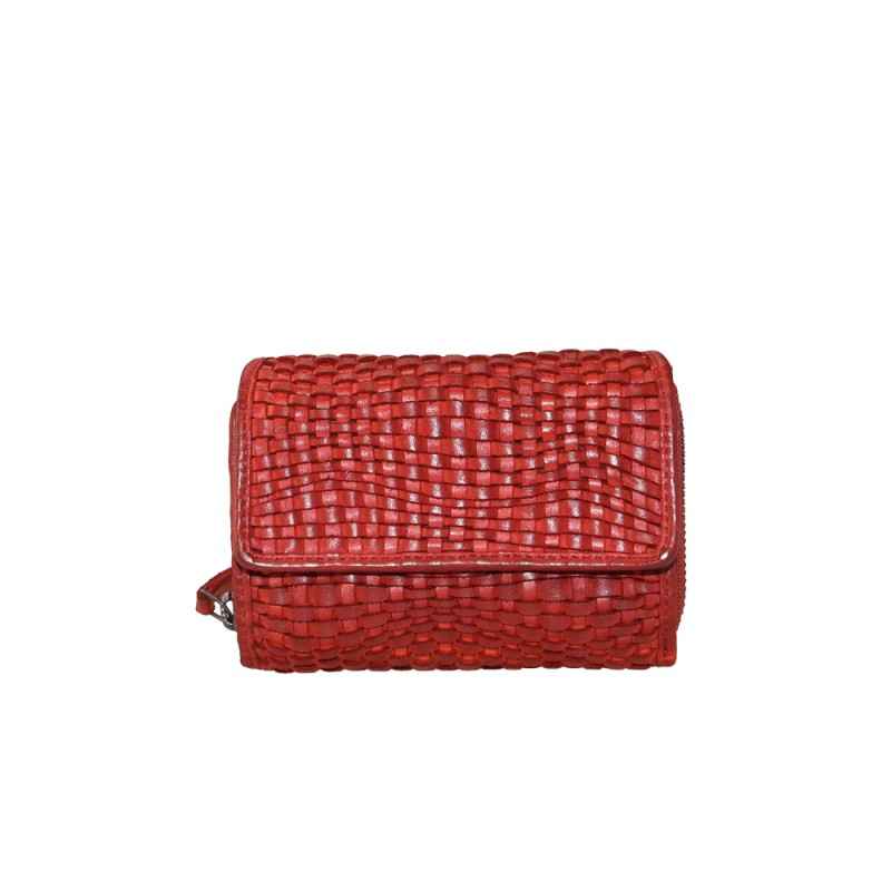 BZNA Berlin Gia Rot Wallet Leather Leder Portemonnaie Geldbörse Clutch
