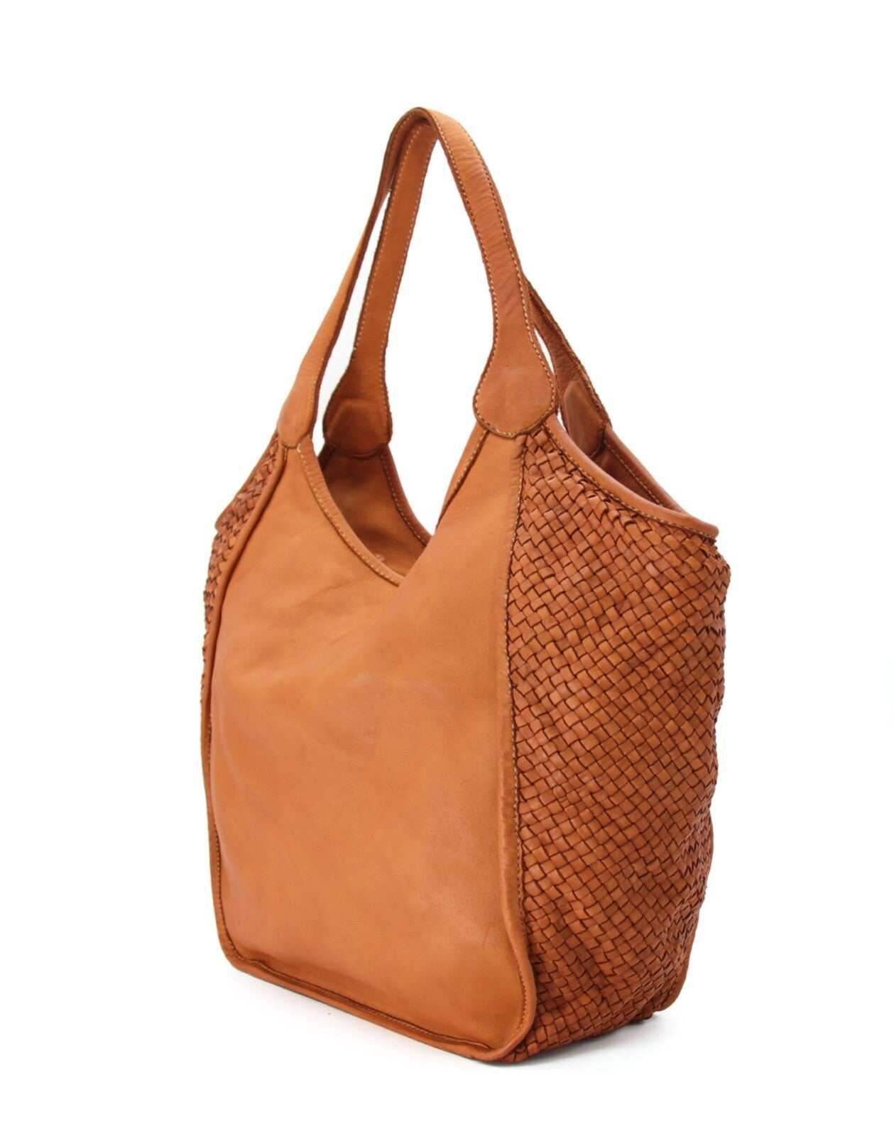 BZNA Bag Min Schwarz Italy Damen Shopper Handtasche Schultertasche Tasche Leder - B Z N A
